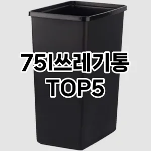 [베스트템] 75l쓰레기통 추천 순위 TOP5 구매가이드