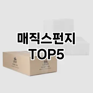 [레알핫템] 매직스펀지 추천 순위 TOP5 구매가이드